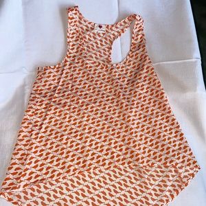 Women’s orange birdie blouse